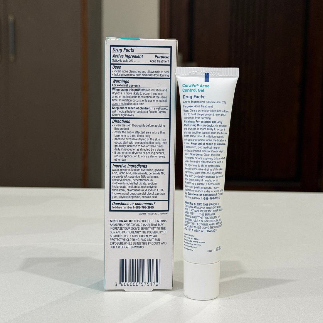Acne control gel