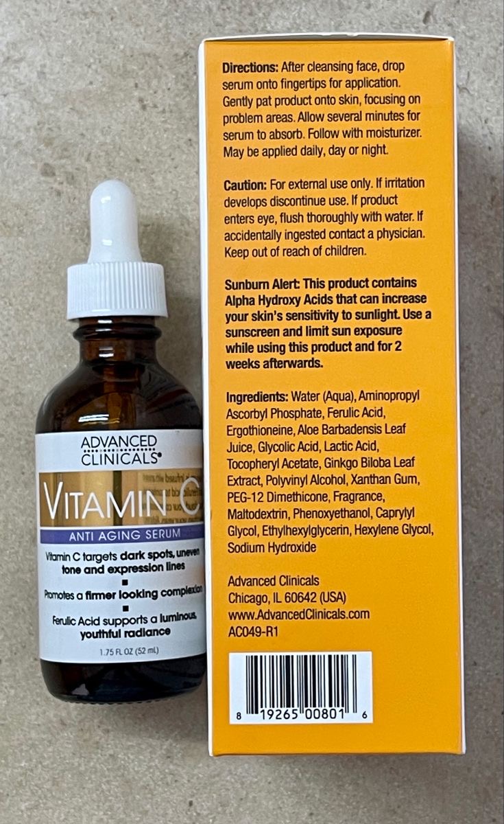 Advanced clinicals vitamin C serum