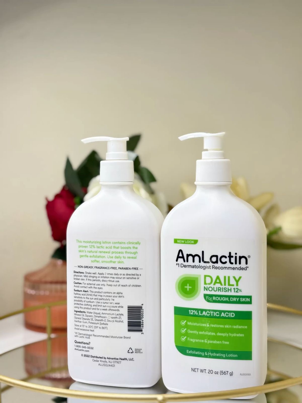 AmLactin Daily Nourish 12% Lactic Acid Lotion (20 oz / 567g)
