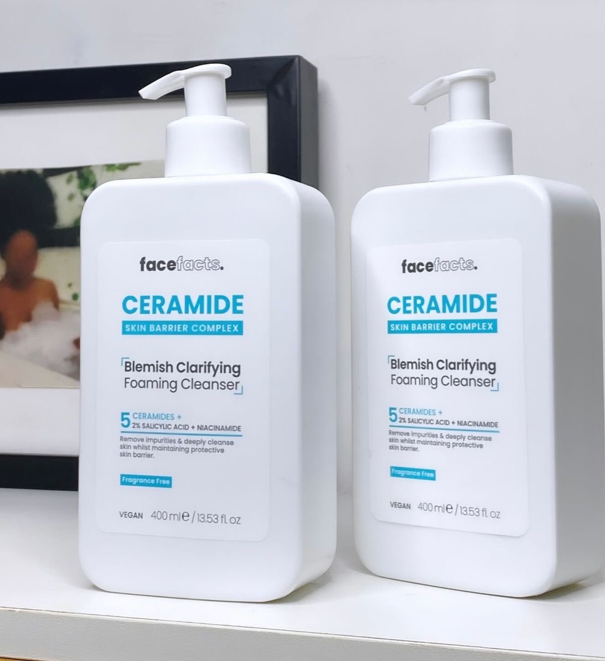 FaceFacts Ceramide Skin Barrier Complex Blemish Clarifying Foaming Cleanser (400ml / 13.53 fl. oz.)