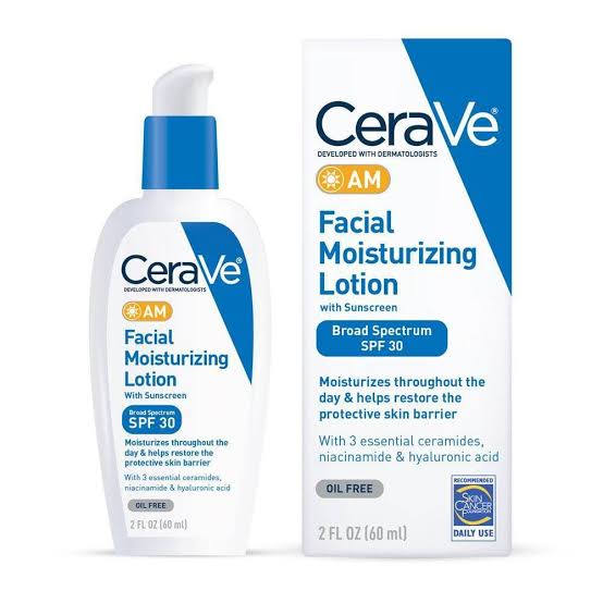 Facial moisturizing lotion